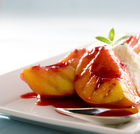 Roasted Coconut Peaches | Paleoista